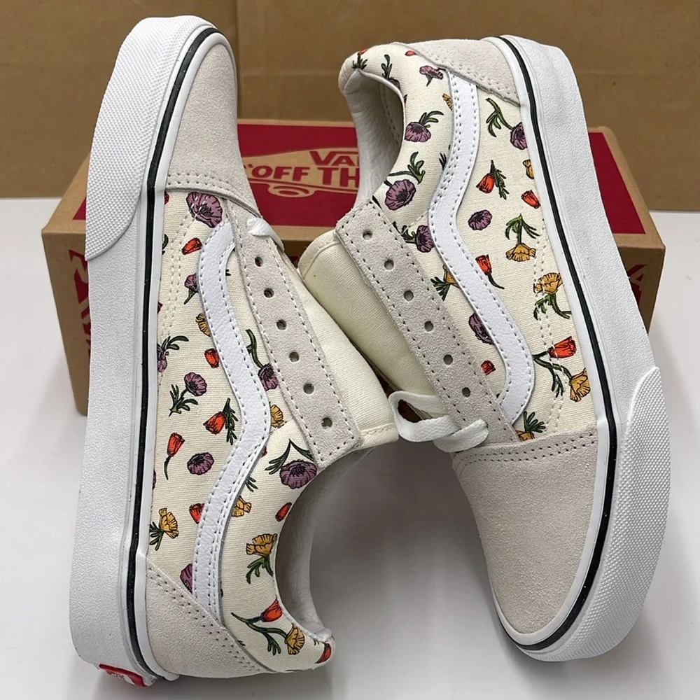 Vans WMNS Floral Canvas Sneakers Old Skool Poppy Floral Cream VNA5KRSCRM